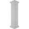 Ekena Millwork 10"W x 48"H Plain Newel Post with Peaked Capital & Base Trim (Installation kit included) NWL10X48PLP0B0 - alternate 4
